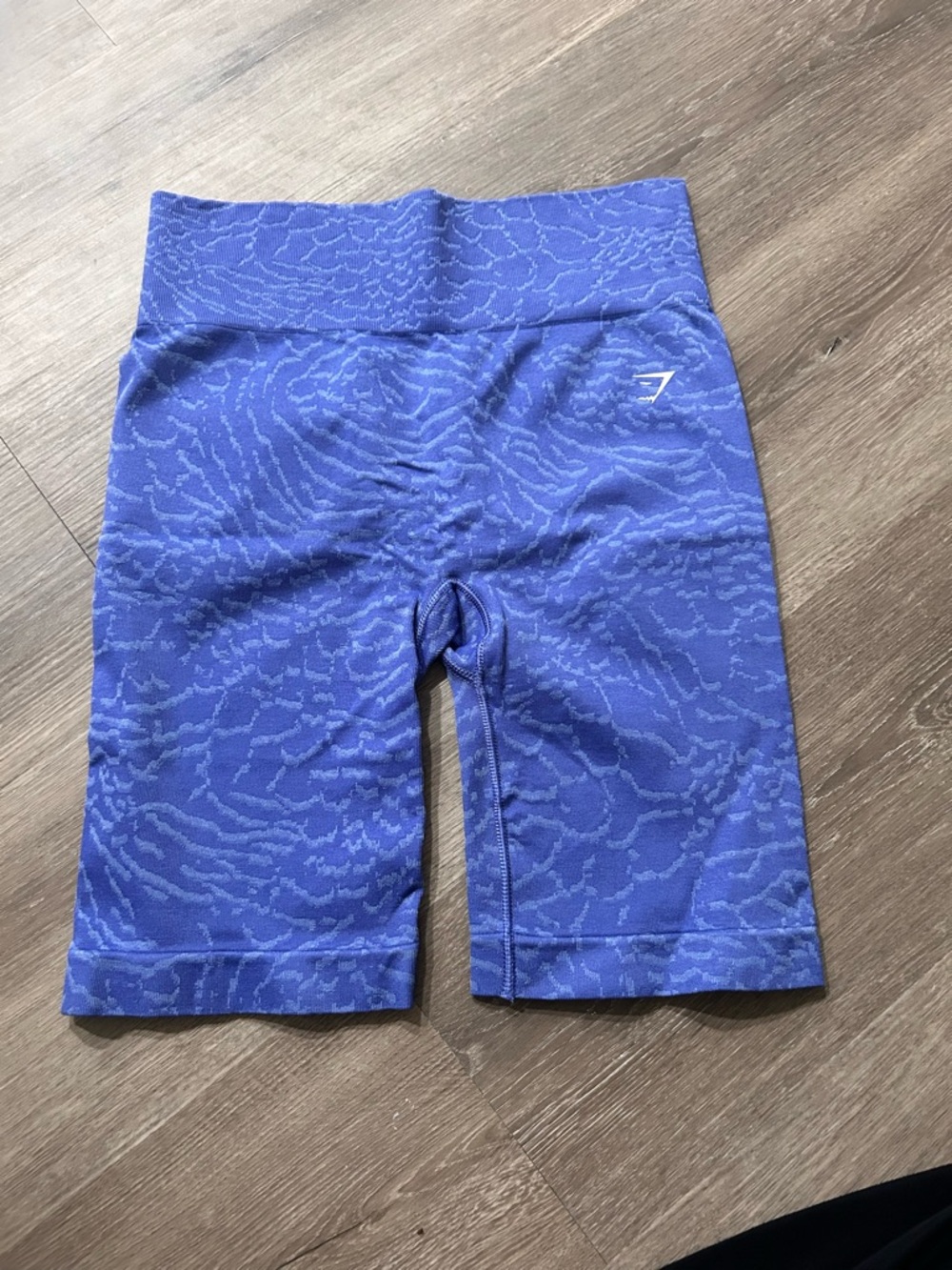 Gymshark Royal Blue Textured Seamless Bike Shorts